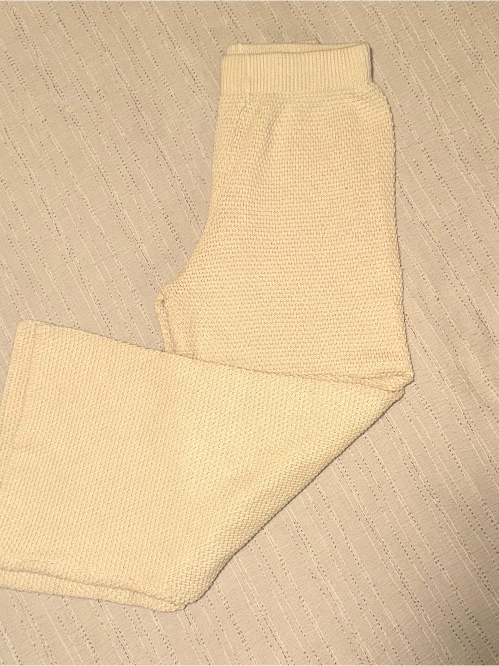 Sincerely Jules Cream textured knit Pants